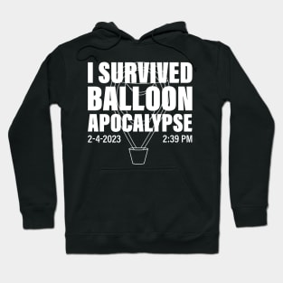 I Survived Balloon Apocalypse Funny Chinese Spy Surveillance Hoodie